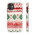 Watercolor Study of Christmas Patterns - Impact Resistant Phone Case iPhone 11 Matte